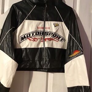 PrettyLittleThing Black Satin Jacket